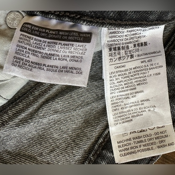 WOMENS LEVI’S 501 FILIFORME JEANS - Picture 8 of 8